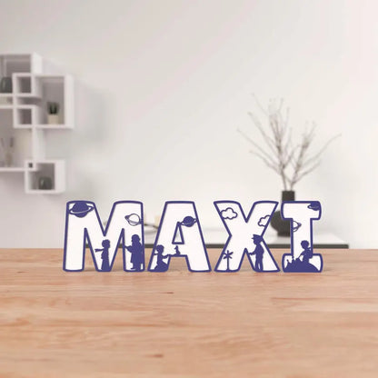 Élégante décoration murale en bois, inspirée de l’univers du Petit Prince. Personnalisable par découpe laser pour un cadeau unique et intemporel.