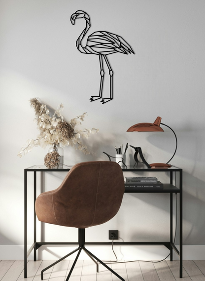 Tropische Charme, Muurdecoratie Flamingo