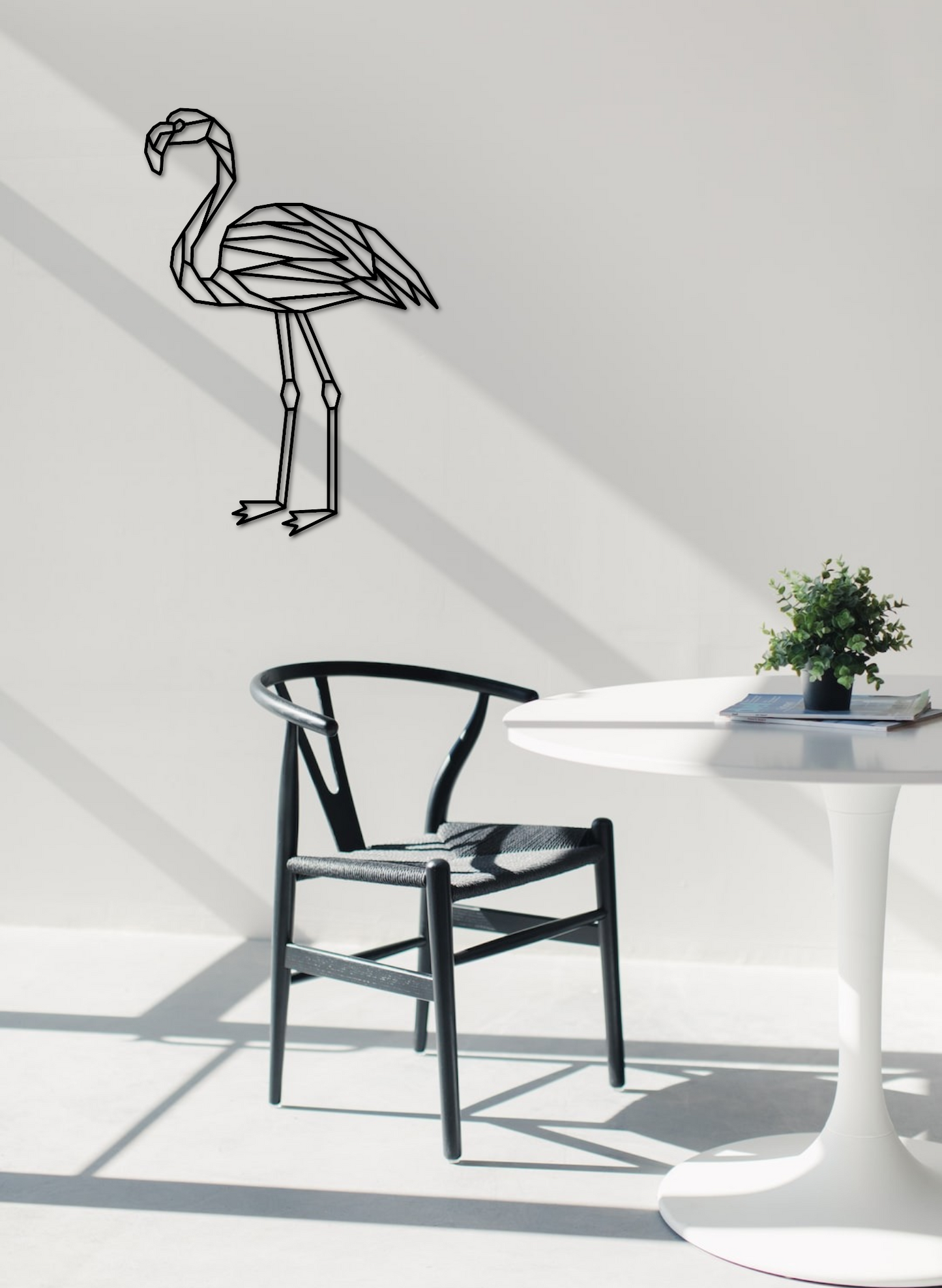 Tropische Charme, Muurdecoratie Flamingo