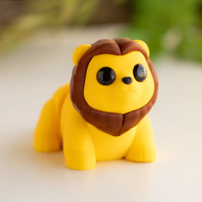Mini Figurine Articulée Lion 🦁 – Jouet Ludique pour Enfants (5+) & Fidget Anti-Stress pour les Plus Grands