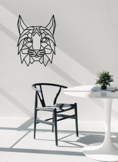 Mystère Sauvage : Décoration Murale Tête de Lynx