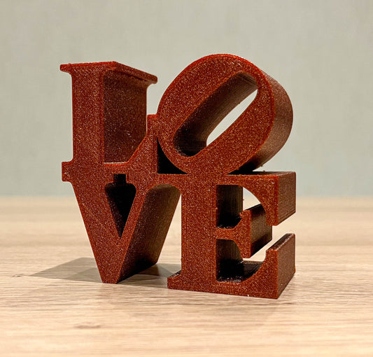 LOVE sculpture En impression 3D